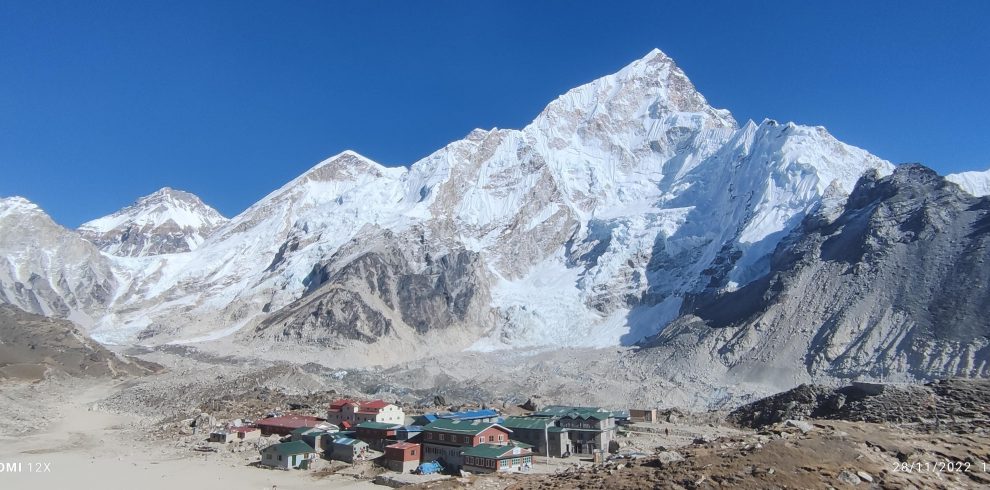 Gorakshep to Kathmandu helicopter flight